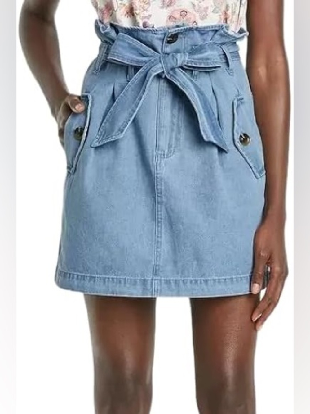 Mini Jean Skirt -Who What Wear- Halifax Wash Denim Size 4